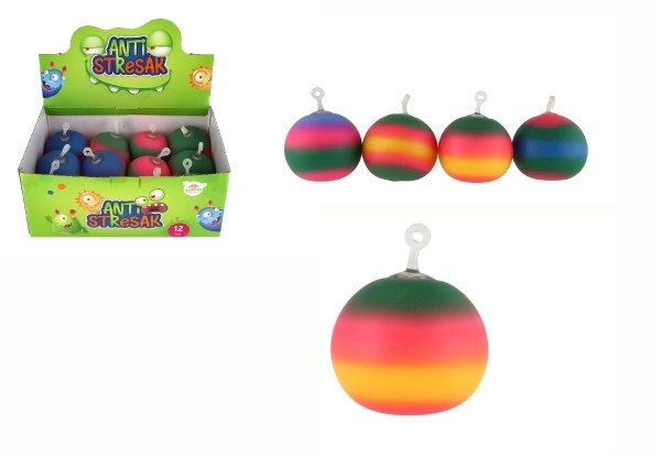 Antistressball Silikon Regenbogenfarben