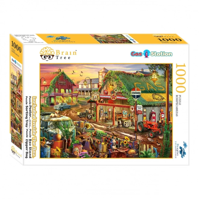 Brain Tree Puzzle Tankstelle 1000 Teile