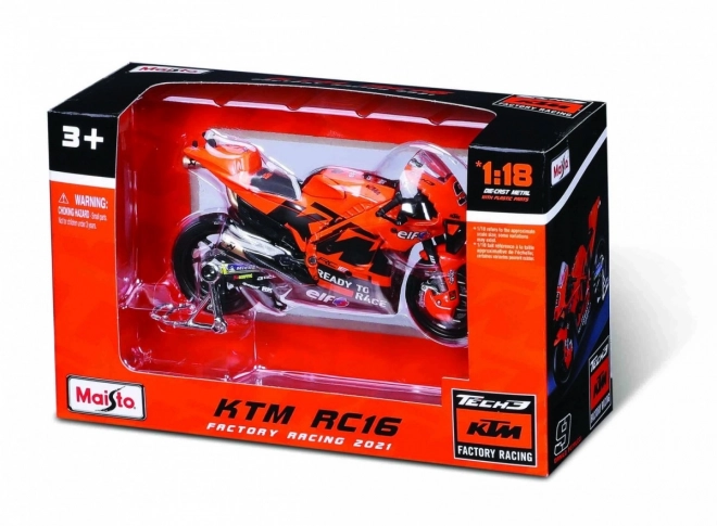 Metallmodell Motorrad Tech3 KTM Factory Racing 2021 1/18