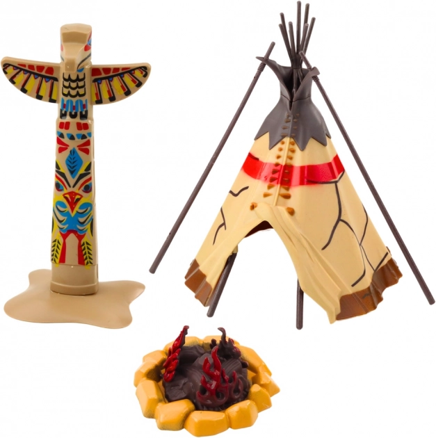 Indianer-Set mit Figuren und Tipi