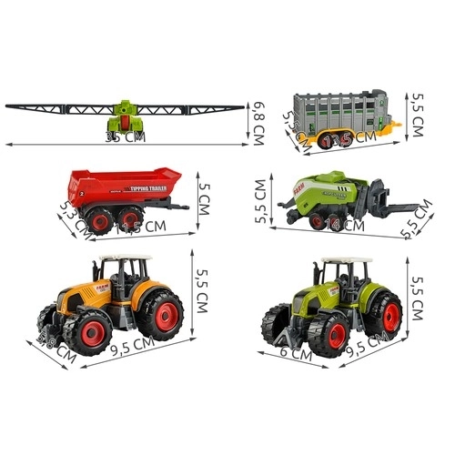 Großes Landwirtschaftsfahrzeuge-Set