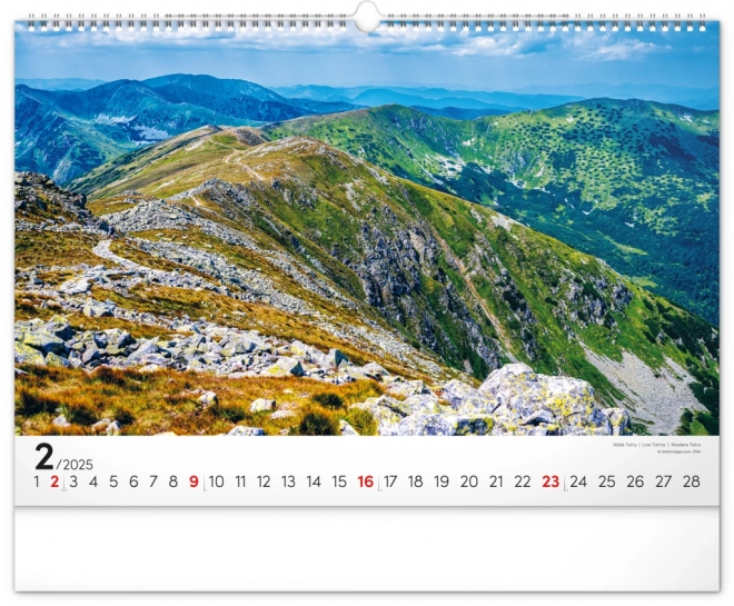 Notique Wandkalender Magische Tatra 2025, 48 x 33 cm