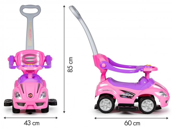 Lauflernhilfe Kinderauto mit Griff 3in1