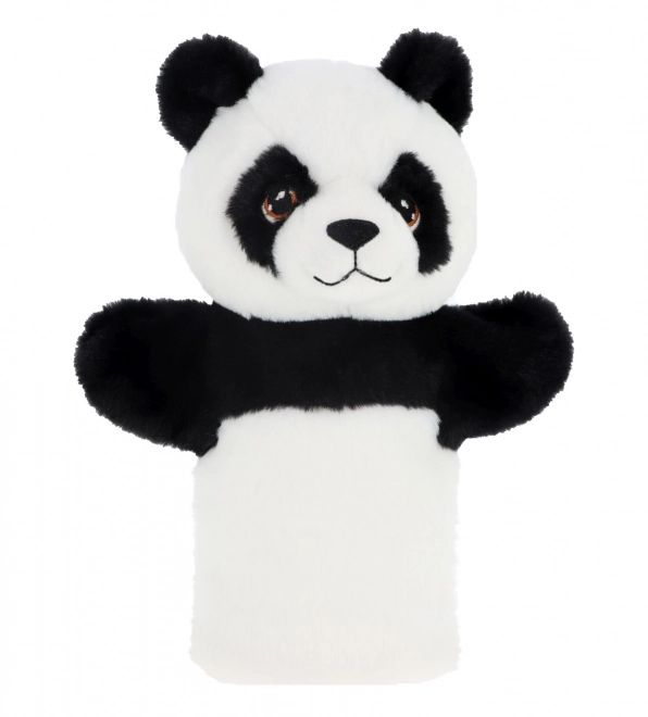 Keel Toys Panda Handpuppe aus recyceltem Plüsch