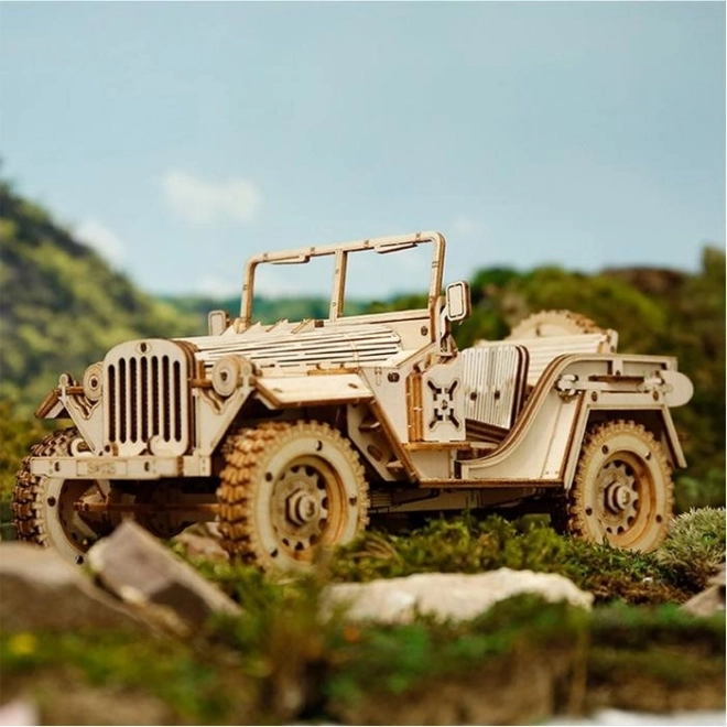 3D Holzpuzzle Militärjeep von ROBOTIME ROKR