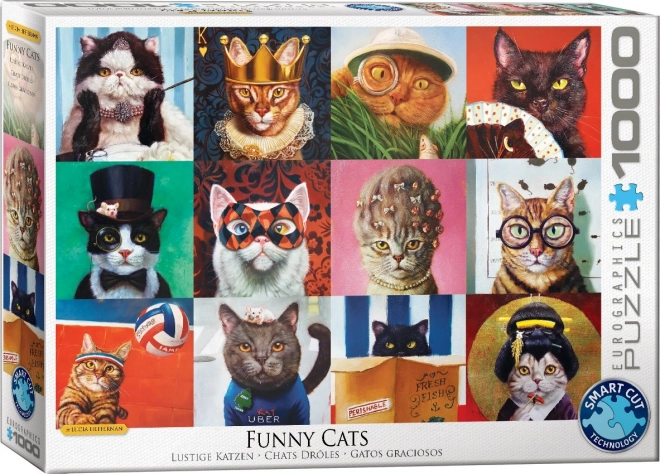 Eurographics Puzzle Lustige Katzen 1000 Teile