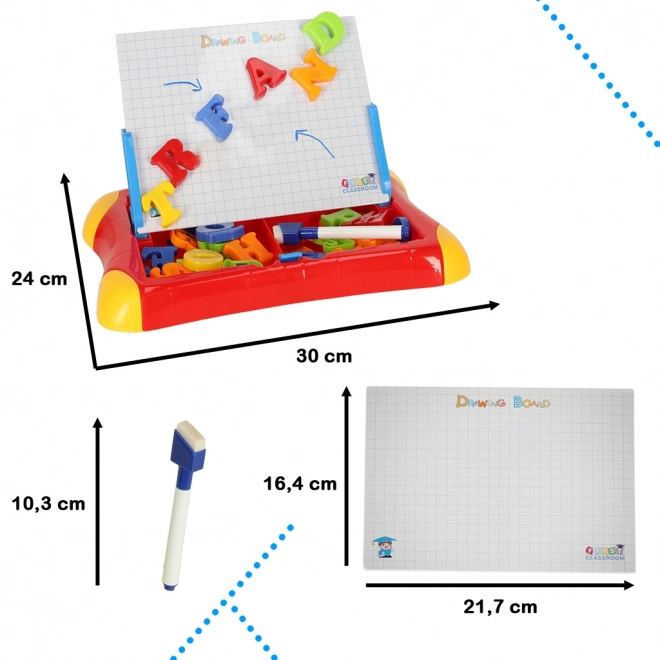 Magnetische Lern-Tafel - Rot