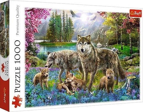 Wolfsfamilie Puzzle 1000 Teile