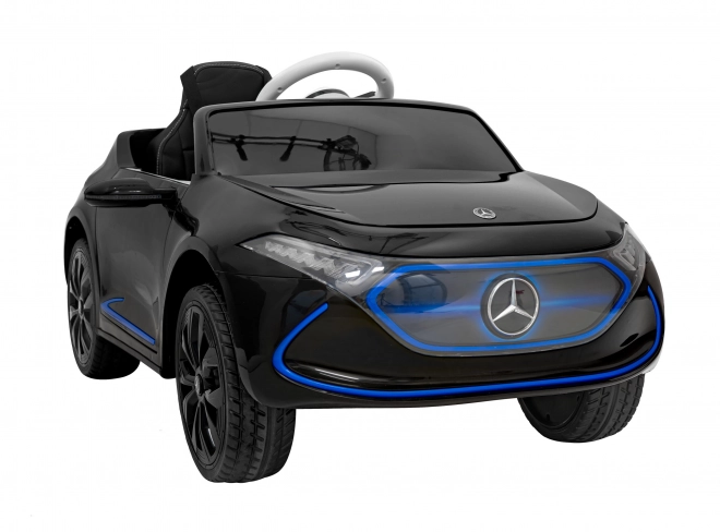 Mercedes Benz AMG EQA für Kinder schwarz + Fernsteuerung + 5-Punkt-Sicherheitsgurte + EVA + MP3-Display + LED-Leuchte