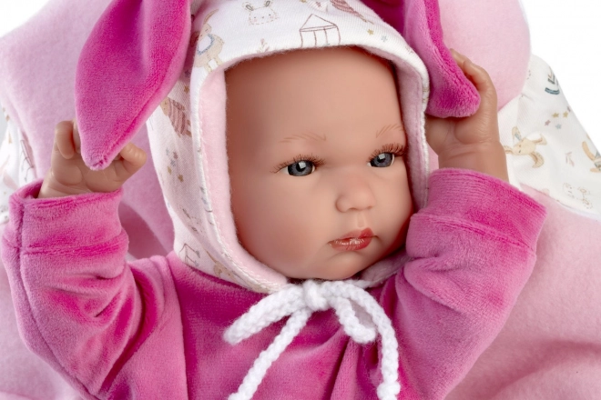 Llorens Neugeborenes Mädchen - Realistische Babypuppe mit Ganzkörpervinyl 35 cm
