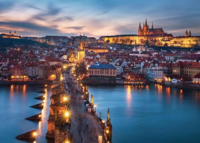 Puzzle Prag bei Nacht 1000 Teile von Ravensburger