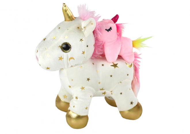 Einschlafhilfe Plüsch Einhorn mit Schlaflied Set