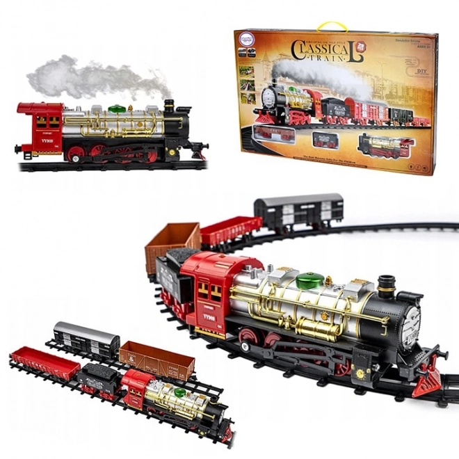 Klassische Elektrische Eisenbahn mit Geräusch und Licht
