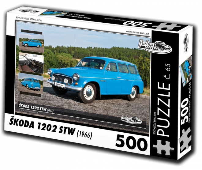 Retro-Auta Puzzle Skoda 1202 STW 1966 500 Teile