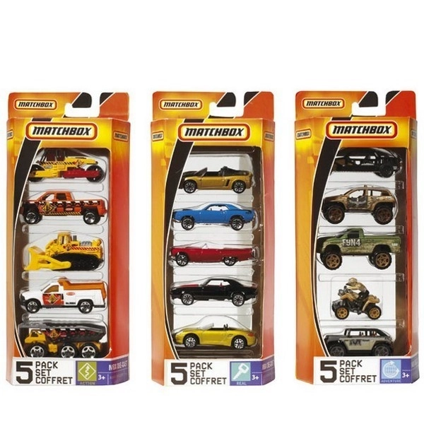 Matchbox Fünfpack Spielzeugautos