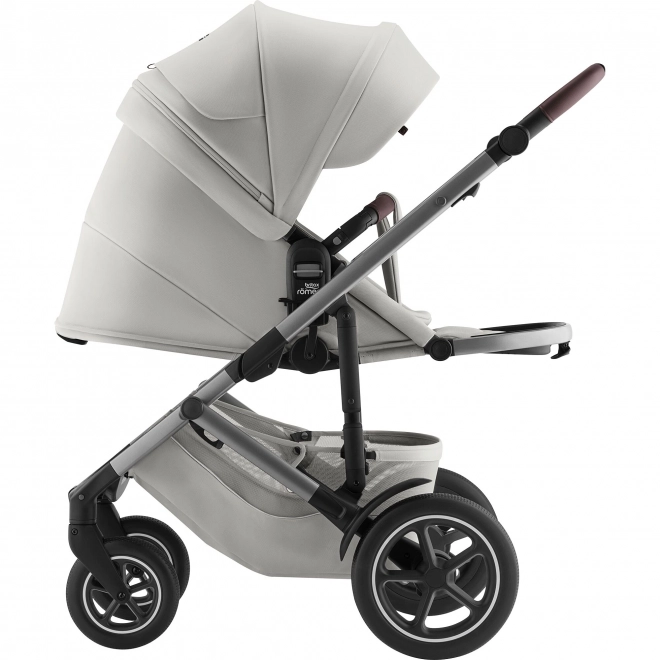 Komplettset Kinderwagen Smile 5Z mit Lux Babywanne in Linen Grey