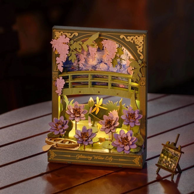 RoboTime 3D Holzpuzzle Glitzernde Seerosen