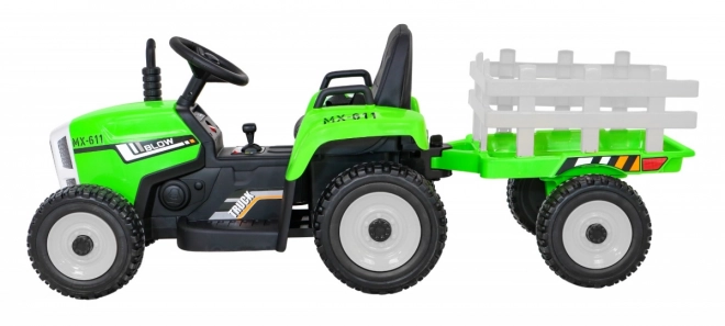 Traktor mit Anhänger BLOW Grün