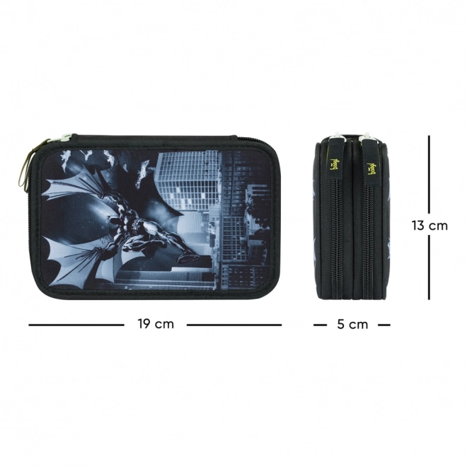 Schulset Batman Dunkle Stadt: Rucksack, Federmappe, Beutel