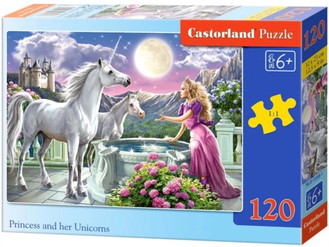 Puzzle Prinzessin und ihre Einhörner