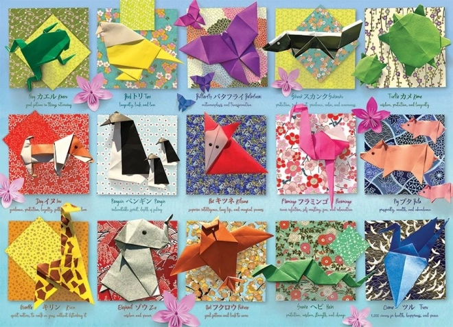 Puzzlemotive Origami Tiere 500 Teile