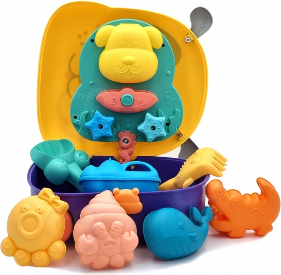 WOOPIE 3in1 Wasser Sandkasten Koffer – Hündchen