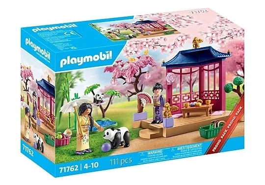 Asiatischer Garten mit Panda