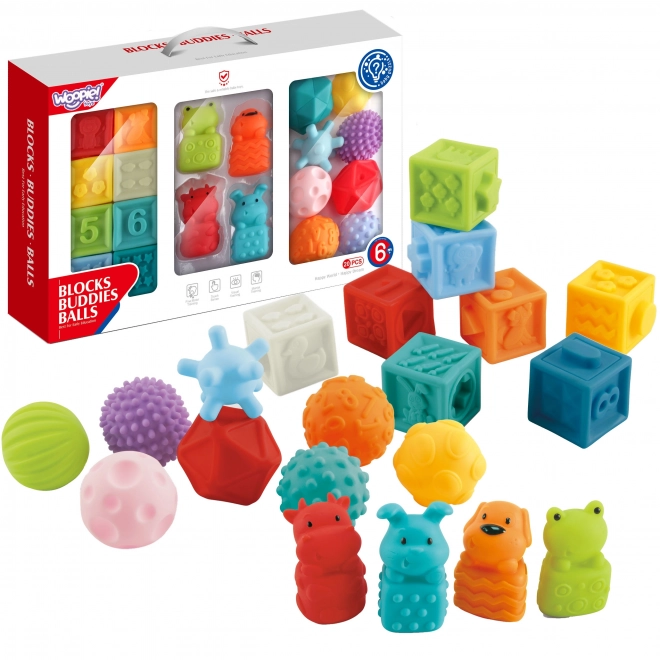 Woopie Baby Sinnespuzzle Quetschpuzzle Klang Lernende Zahlen