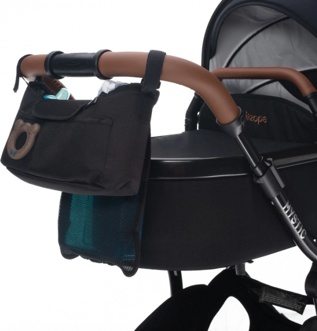 Organizer für Kinderwagen Plus, Schwarz