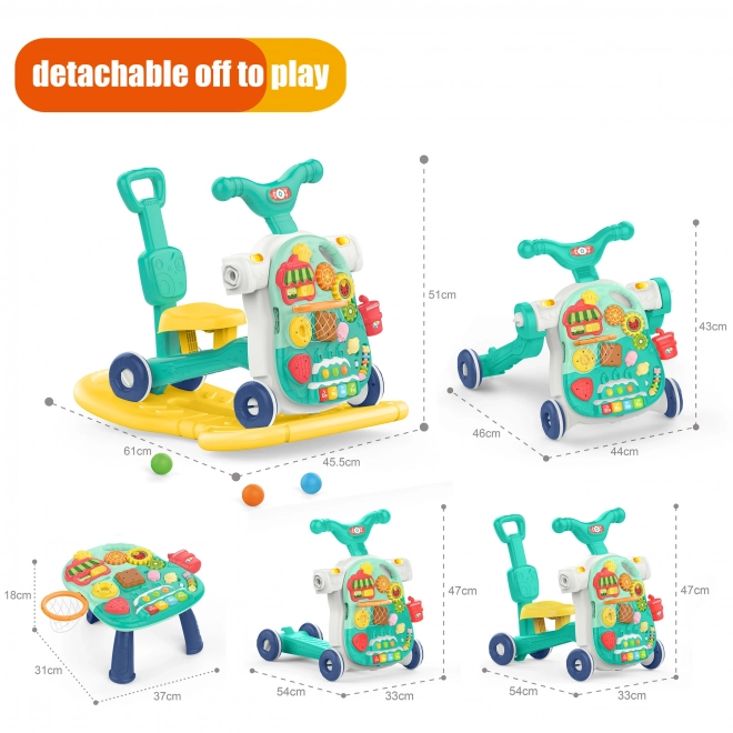 Woopie Baby 5-in-1 Multifunktions-Lauflernhilfe Blau 1+