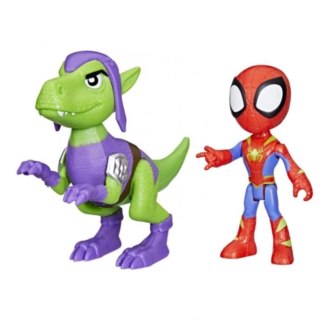 Spidey und seine fantastischen Freunde 2er-Set Figuren Helden und Dino-Verbrecher