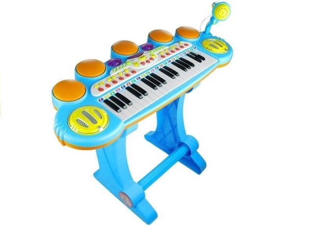 Musikspielzeug Keyboard Mit Mikrofon Und Hocker