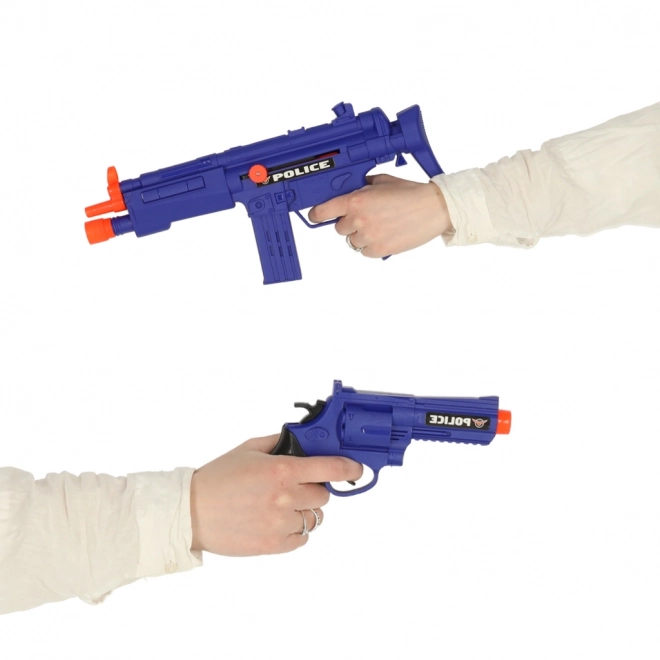 Polizei-Spielset mit Pistole, Karabiner, Maske und Handschellen