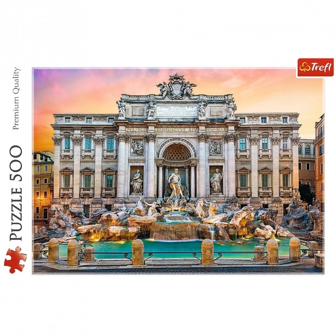 Trefl Puzzle Trevi-Brunnen, Italien 500 Teile