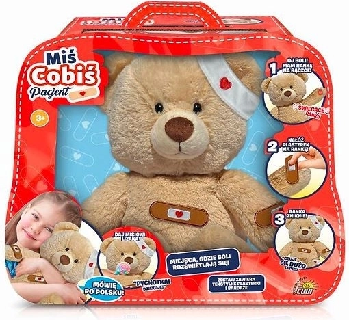 Maskottchen-Teddybär Cobis Patient