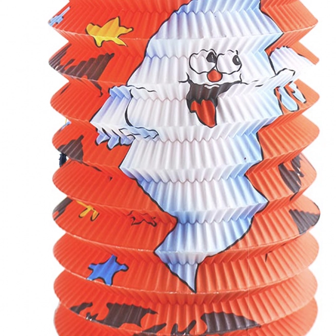 Halloween Papierlaterne mit Leuchtstab 15 cm