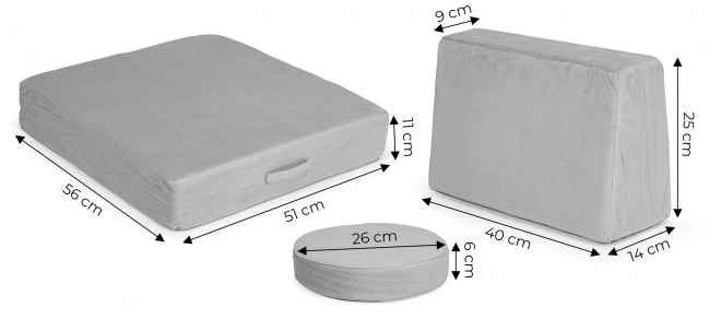 Großes faltbares modulares Kindersofa