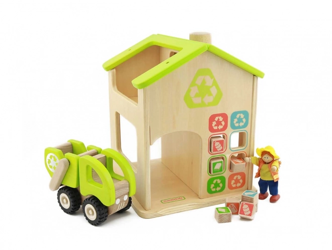 Masterkidz Holzspielset Recyclingstation