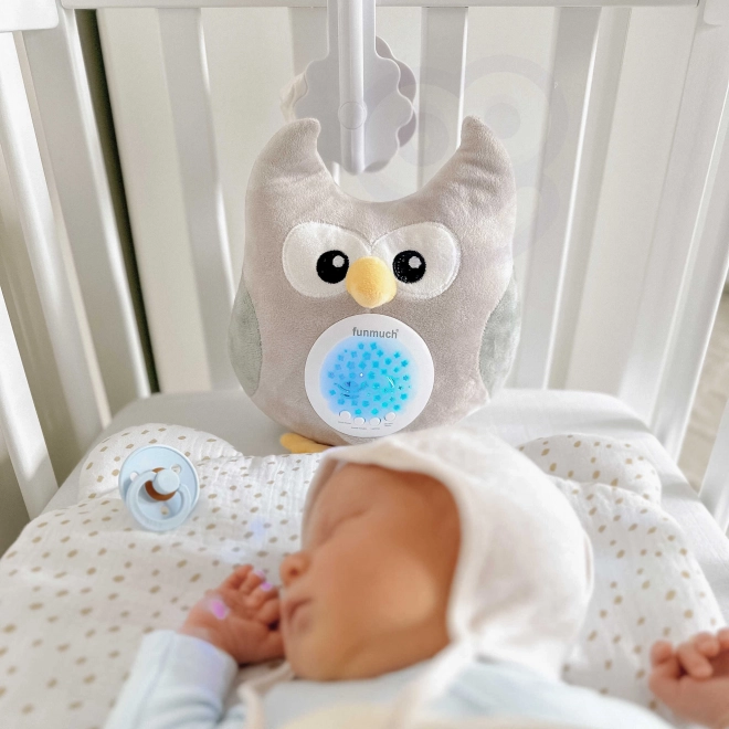 Plüsch Eule Nachtlicht Projektor 2-in-1 mit Schlafliedern - WOOPIE BABY