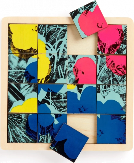 Galison Posuv-Puzzle – Andy Warhol: Blumen