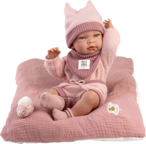 Realistische Babypuppe Neugeborenes Mädchen mit Ganzkörper-Vinyl 40 cm