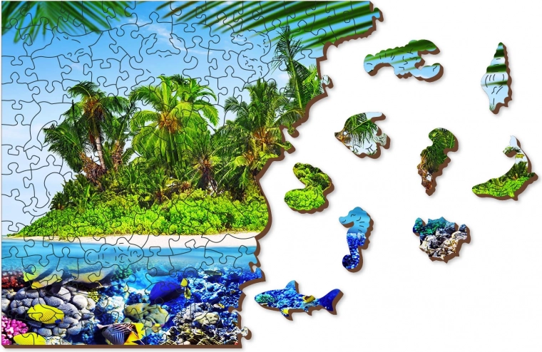 Beidseitiges 2-in-1-Puzzle für doppelten Spaß