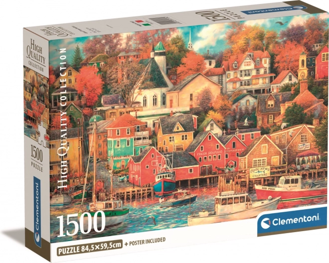 Puzzle 1500 Teile Kompakter Hafen Gute Zeiten