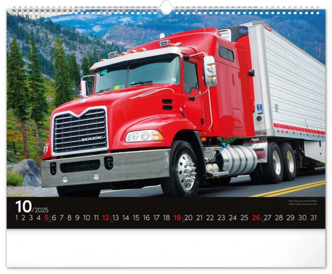 Wandkalender Trucks 2025