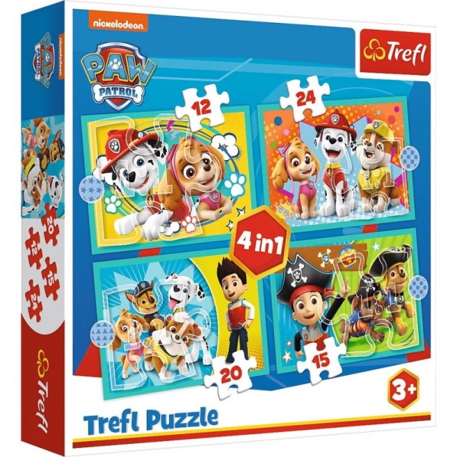 Fröhliche Paw Patrol Mannschaft Puzzle