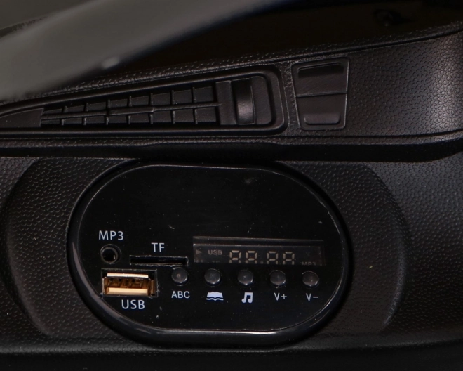 BMW I8 Liftbatterie-Auto Schwarz + Fernbedienung + langsamer Start + 3-Punkt-Gurte + MP3 USB + LED-Leuchte