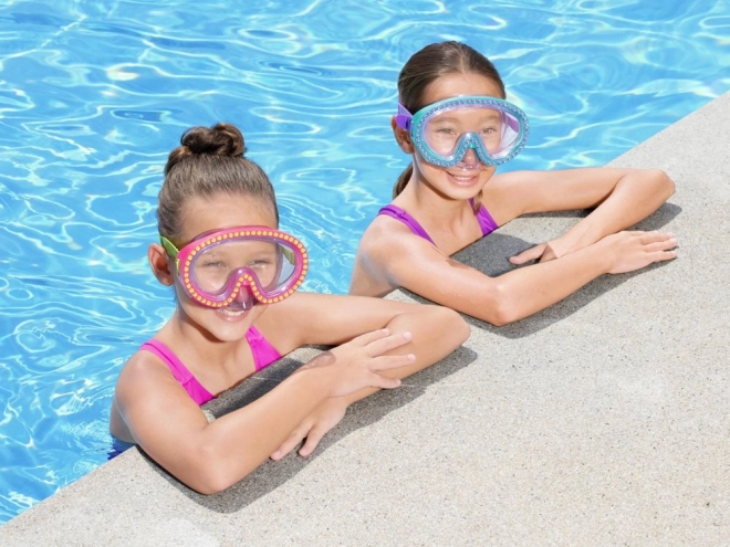 Bestway Schwimmmaske mit Kristalldekor – Rosa