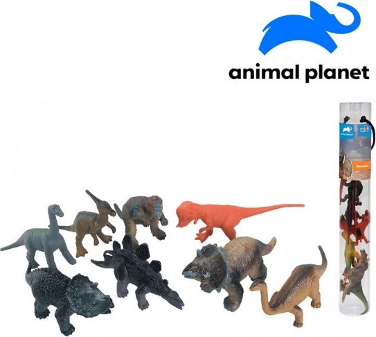 Tierchen Dinosaurier in der Röhre 8 Stk.