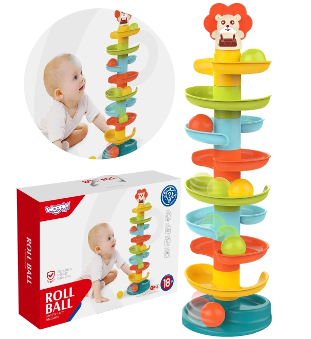 Woopie Kinder-Spielbahn für bunte Kugeln