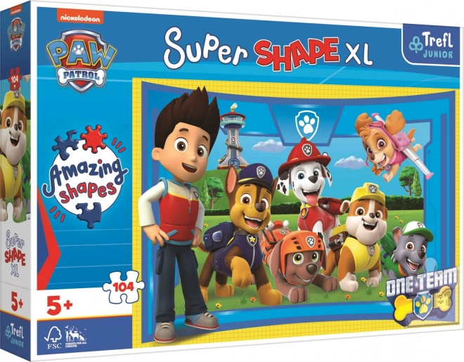 Trefl Puzzle Super Shape XL Paw Patrol: Welpenfreunde